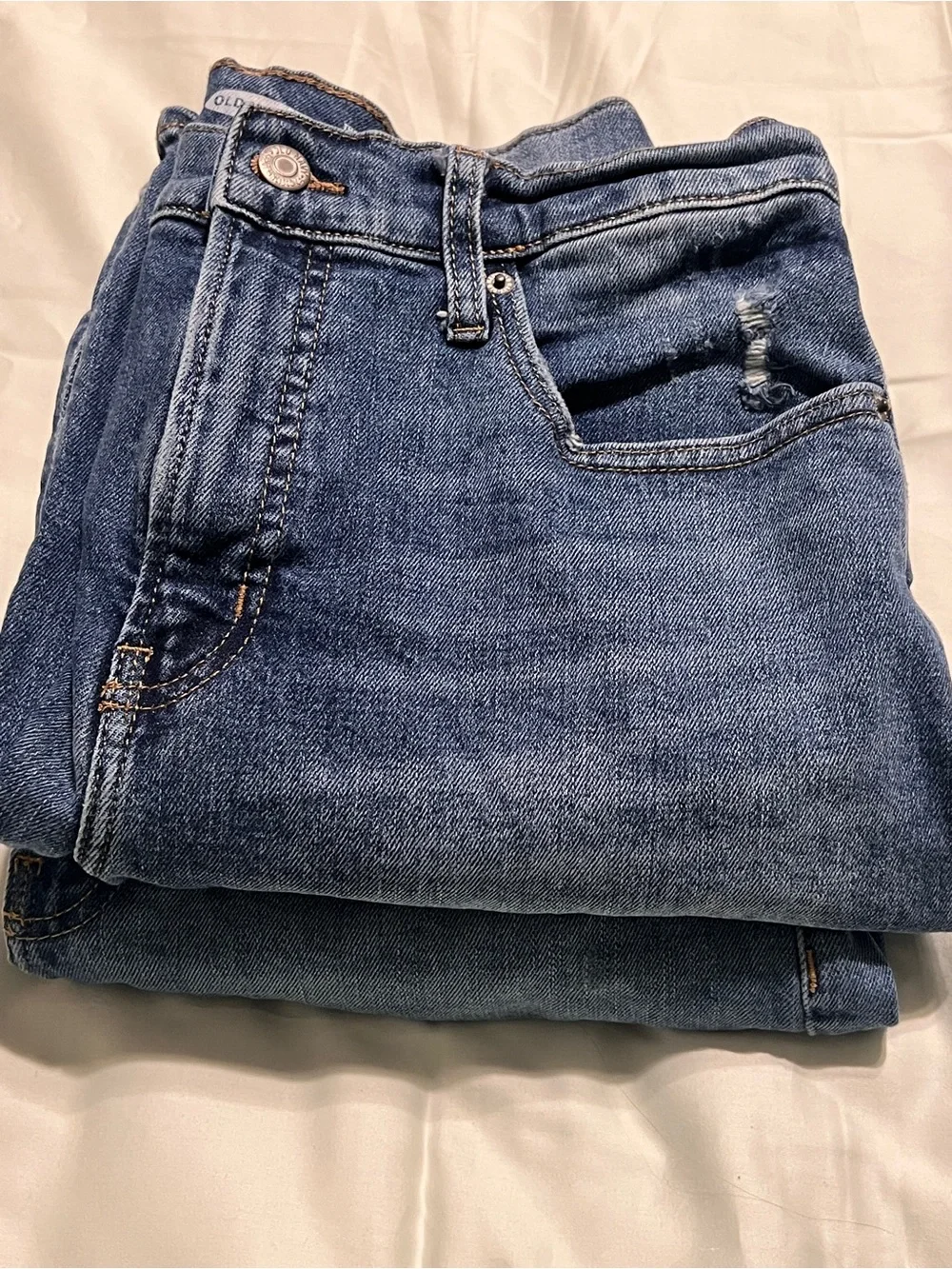 Old Navy Size 12 Jeans Bundle OG Loose + Sky Hi Straight High Rise